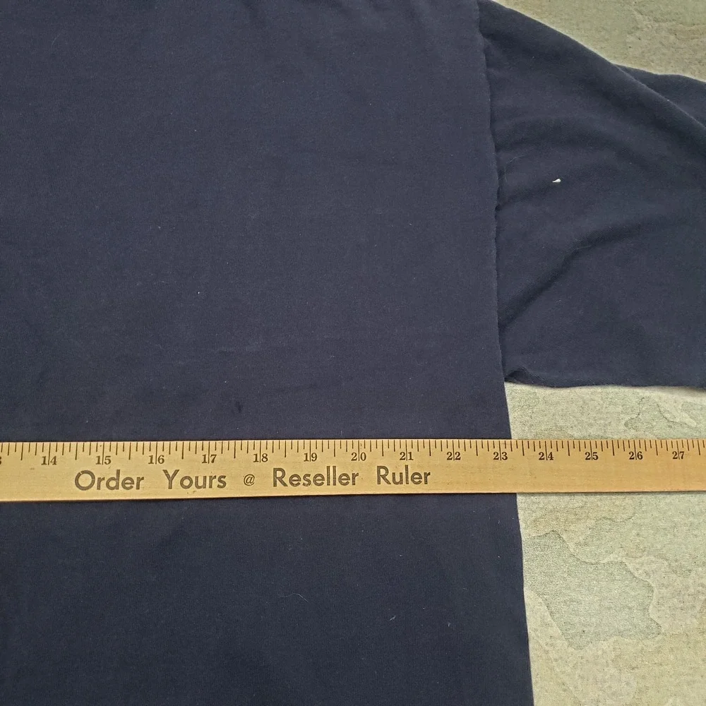 Vintage Native Shirt Mens XL Blue Signal Sports Short Sleeve Single Stitch - Picture 9 of 11